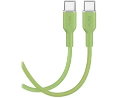 Puro ICON duomenų perdavimo ir įkrovimo kabelis | USB-C į USB-C | 1,5 m | žalias