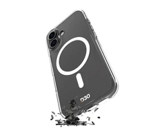 Puro Impact dėklas telefonui skaidrus D3O MagSafe Silikoninis Apple iPhone 16 – dėklas telefonui skaidrus