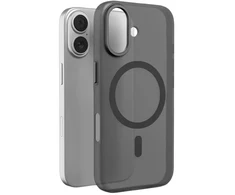Puro „Lightfeel“ dėklas, skirtas „iPhone 17“, suderinamas su „MagSafe“ – skaidrus ir juodas