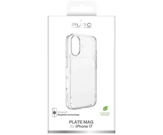 Puro „Plate Mag“ dėklas, skirtas „iPhone 17“, suderinamas su „MagSafe“ - Baltas
