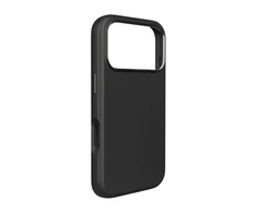 Puro Pure Icon Mag Pro Liquid Silicone dėklas skirtas Apple iPhone 17 Pro, MagSafe Compatible, with Camera Protection and Aluminum Mygtukai – juodos spalvos