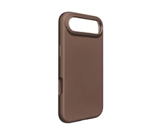 Puro Icon Mag Pro skysto silikoninio dėklo dėklas, skirtas iPhone 17 Air, suderinamas su MagSafe, su kameros apsauga ir aliuminio Mygtukai - rudas