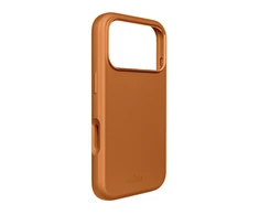 Puro Icon Mag Pro Liquid Silikoninis dėklas for iPhone 17 Pro, MagSafe Compatible, with Camera Protection and Aluminum Mygtukai - Oranžinis