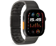Puro TITAN Stainless Steel Apple Watch Band 42/44/45/49mm – juodos spalvos