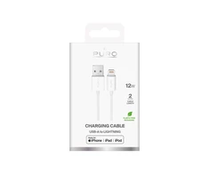 Puro TPE 12W USB-A – Lightning kabelis 2m – baltos spalvos