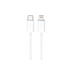 Puro TPE 20W USB-C - Lightning kabelis 2m - baltos saplvos