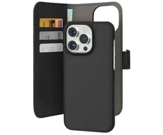 Dėklas Puro Wallet Detachable iPhone 15 Pro Max 6.7" 2w1 juoda juodas PUIPC15P67BOOKC3BLK