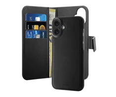 Puro Wallet Detachable MagSafe 2in1 Apple iPhone 16 – dėklas telefonui juodos spalvos