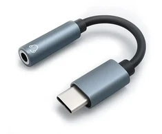 Qoltec Adapteris USB-C | Jack 3.5mm | 10cm | Aliuminio