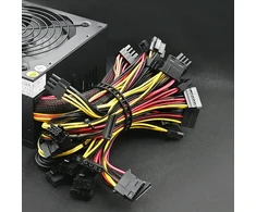 Qoltec ATX Power Supply 1600W | 80 Plus Gold | Data mining