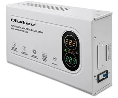 Qoltec automatinis įtampos stabilizatorius AVR 3000VA 1800W kompaktiškas toroidinis transformatorius