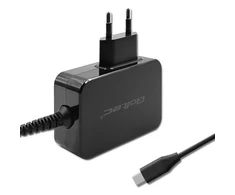 Įkroviklis - Qoltec 52386 GaN POWER PRO | 1xUSB-C | 65W | 5-20V | 3-3.25A | Juodas