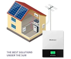 Qoltec Hybrid Solar Inverter Off-Grid 3kVA | 2.4kW | 80A | MPPT | AGM GEL | Sinus