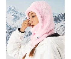 Qunature Arctic Velvet Ski Balaclava Size M – Rožinė