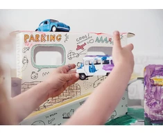 Monumi 3D XXL Parking knyga spalvinimui