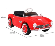 RAMIZ Elektromobilis BMW 507 Retro, Raudona