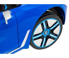 Elektrinė mašina vaikams BMW I4 mėlynos spalvos