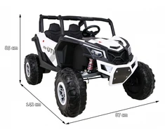 3Z Elektrinis Buggy UTV-MX, 4x4, Baltas