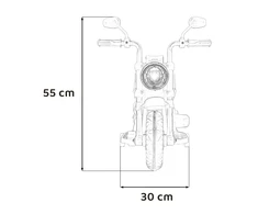 Ramiz Elektrinis motociklas Chopper FASTER, Raudona