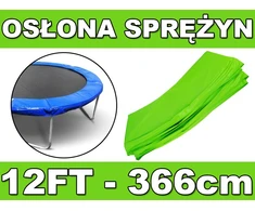 Spyruoklių apsaugos danga batutui SkyRamiz 366cm/12FT, Žalia