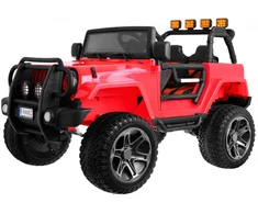 Ramiz Elektromobilis Jeep Monster 4x4, Raudona