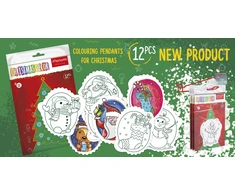Jokomisiada Christmas medžio hangers coloring page
