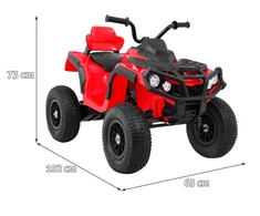 Ramiz Elektrinis keturratis ATV AIR, Raudona