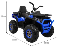 Ramiz Mėlyna Elektrinis keturratis ATV Desert, Mėlyna