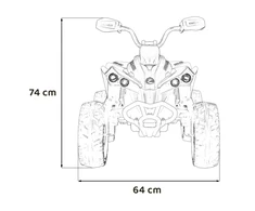 Ramiz Elektrinis keturratis Maverick ATV, Baltas