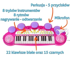 Ramiz Klaviatūra USB MP3 būgnai 3 oktavos
