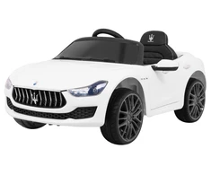 Ramiz Elektrinė mašina vaikams Maserati Ghibli Elektrinė mašina vaikams baltos spalvos