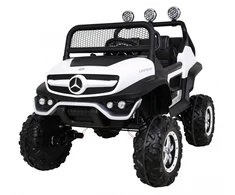 Ramiz Elektromobilis Mercedes Benz Unimog 4x4, Baltas