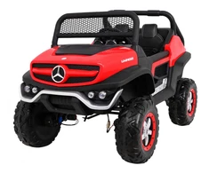 Ramiz Elektromobilis Mercedes Benz Unimog 4x4, Raudona