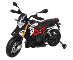 Ramiz Elektrinis vaikų motoroleris 2x12V, 2 pavaros, muzika, nuo 3 metų, juodas