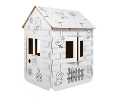 Ramiz House XXL with a car 3D knyga spalvinimui vaikams