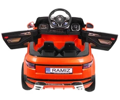 Ramiz Elektrinė mašina vaikams Rapid Racer oranžinės spalvos