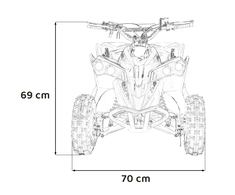 1Deame RENEGADE HIPERFECT 49CC dujomis varomos transporto priemonės Žalias
