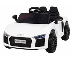 Ramiz Audi R8 na akumulator vaikams Baltas + Pilot + EVA + Wolny Start + MP3 LED
