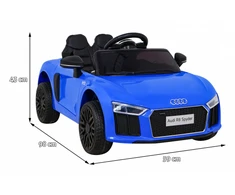 Elektrinė mašina vaikams Audi R8 mėlynos spalvos