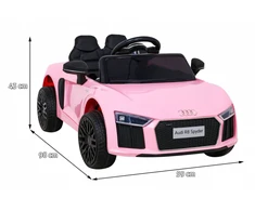 Ramiz Audi Baterijos automobilis Audi R8, jei kūdikis rausvas