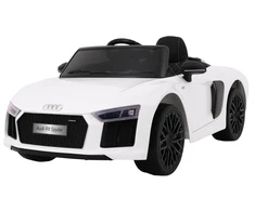 Ramiz Elektromobilis Audi R8 Spyder, baltas