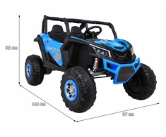 Ramiz Mėlyna Elektrinis Buggy UTV-MX, 4x4, Mėlyna
