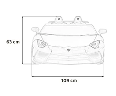 Mėlyna Dvivietis elektromobilis Lamborghini Aventador SV, Mėlyna