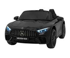 Vaikiškas elektrinis Mercedes Benz AMG SL63 su LED šviesomis ir muzikos funkcija
