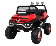 Ramiz Elektromobilis Mercedes Benz Unimog 4x4, Raudona