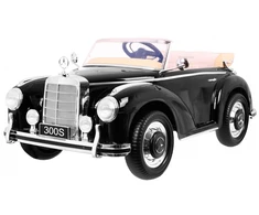 Ramiz Elektromobilis Mercedes Benz 300S Retro, lakuotas juodas