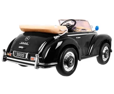 Ramiz Elektromobilis Mercedes Benz 300S Retro, lakuotas juodas