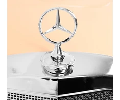 Ramiz Elektromobilis Mercedes Benz 300S Retro, lakuotas juodas