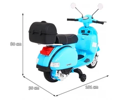 Ramiz Mėlyna Elektrinis motoroleris vaikams Vespa, Mėlyna