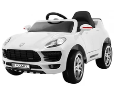 Ramiz Elektrinė mašina vaikams Turbo-S baltos spalvos